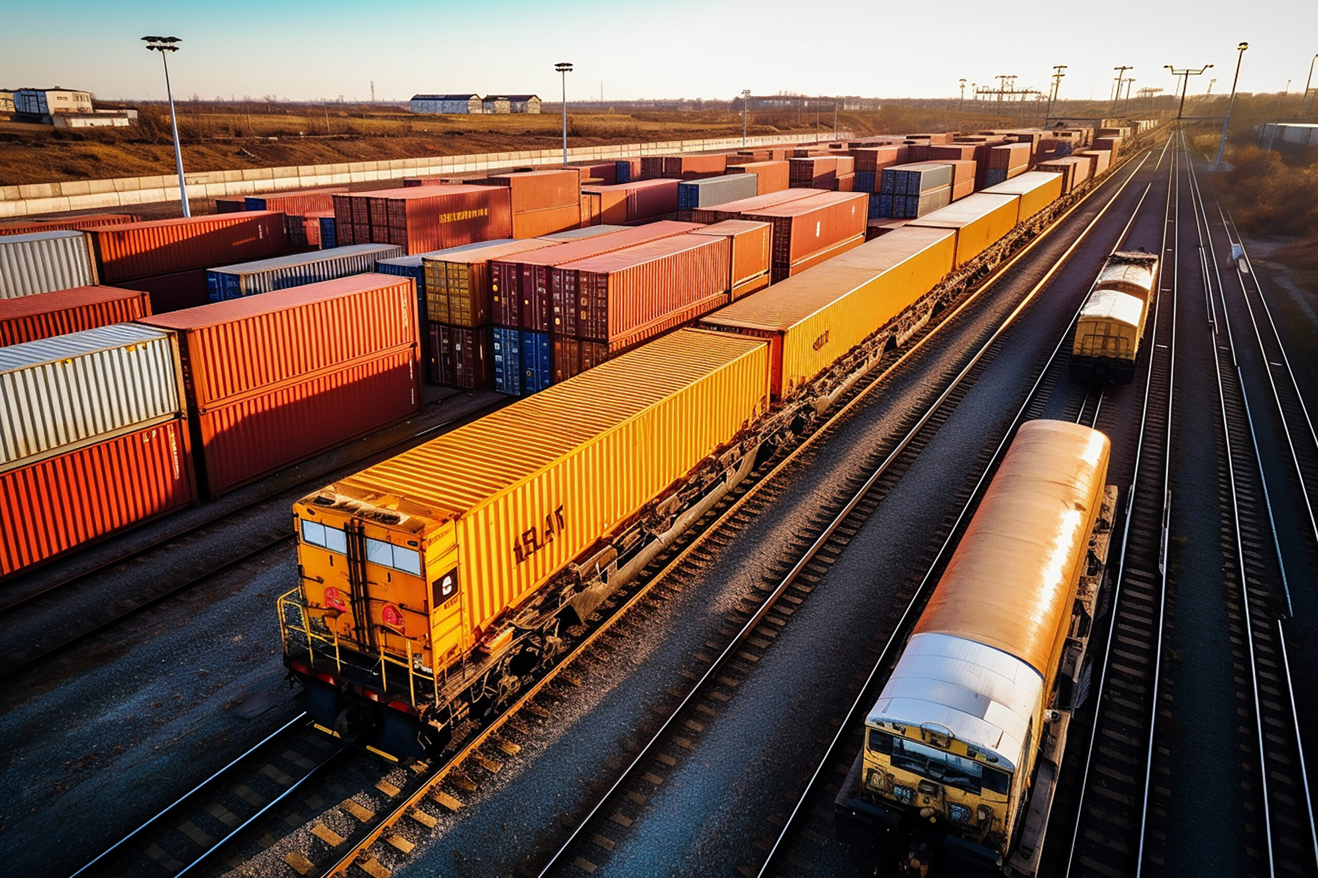 container ship in import export and business logistic. By crane ,Trade Port , Shipping. Cargo to harbor. Aerial view